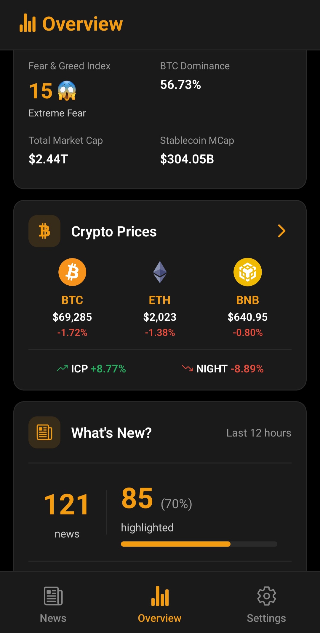 cFlash App - News Feed